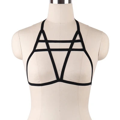 Women Body Harness Bra Fetish Chest Bondage Lingerie Erotic Cage Bra