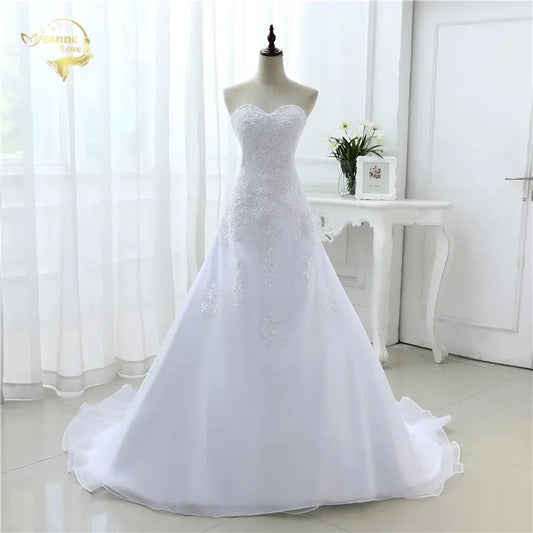 Wedding Dresses Beading Vestidos De Novia Plus Size Beach Bridal Gowns