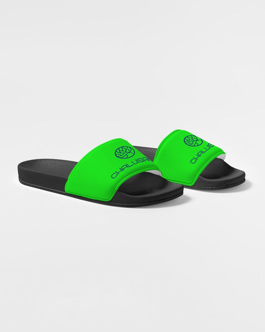 Neon Green Men's Slide Sandal