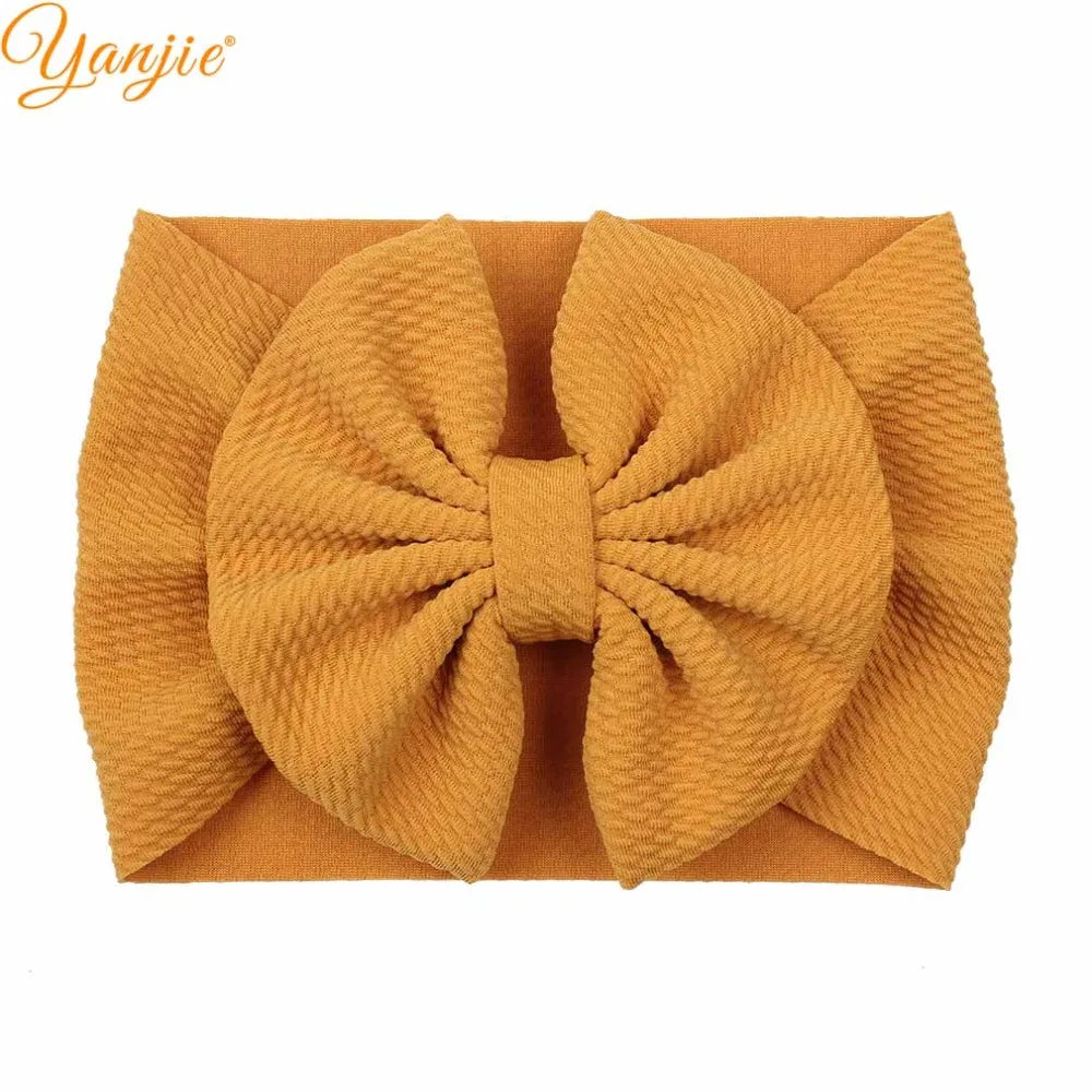 New Turban Fashion 5'' Hair Bows Headband for Kids Headwrap