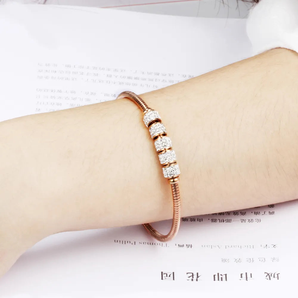 Women Stainless Steel magnetic clasps Bracelet Bangles