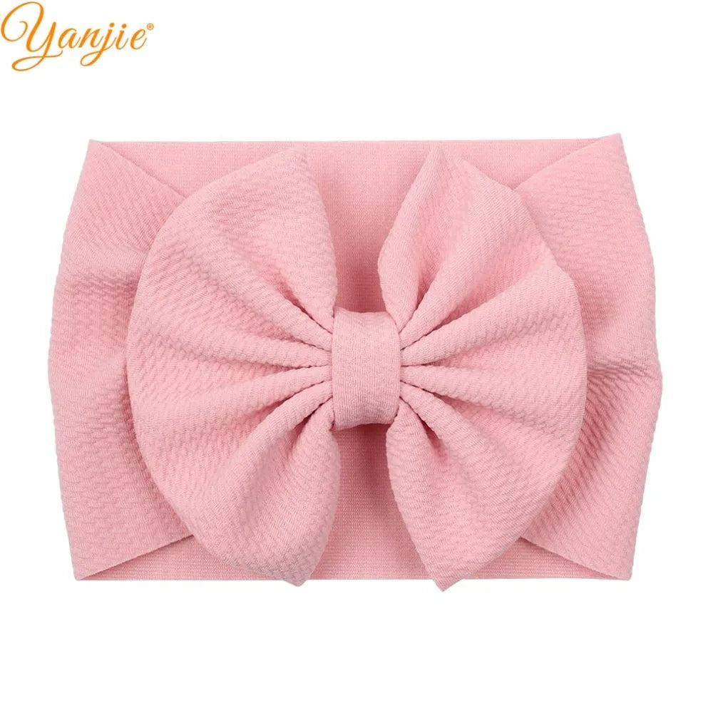 New Turban Fashion 5'' Hair Bows Headband for Kids Headwrap