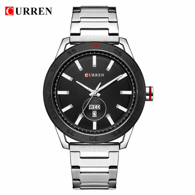 Waterproof Men Wrist Watches Fashion Quartz Full Steel Men's Wristwatches