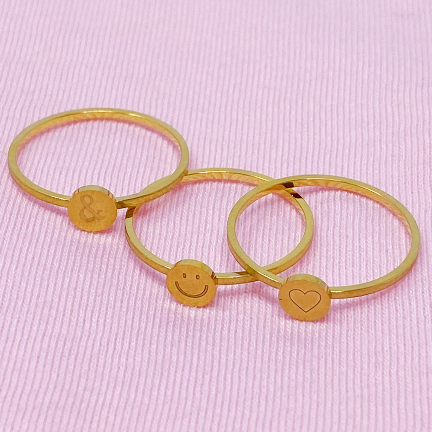 Tiny Disc Stackable Ring