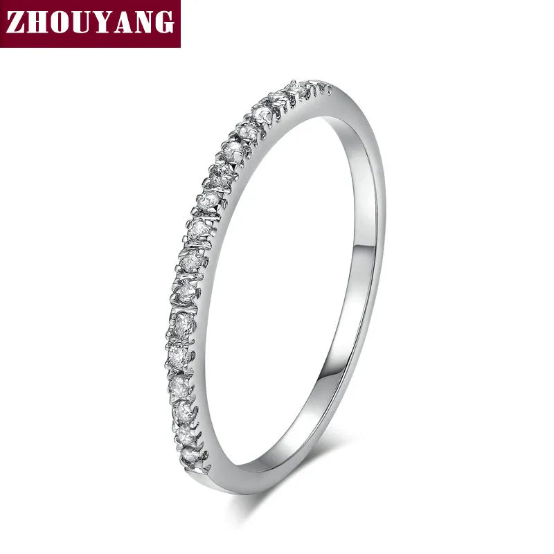 Wedding Ring for Women Man Concise Classical Multicolor Mini Cubic Jewelry