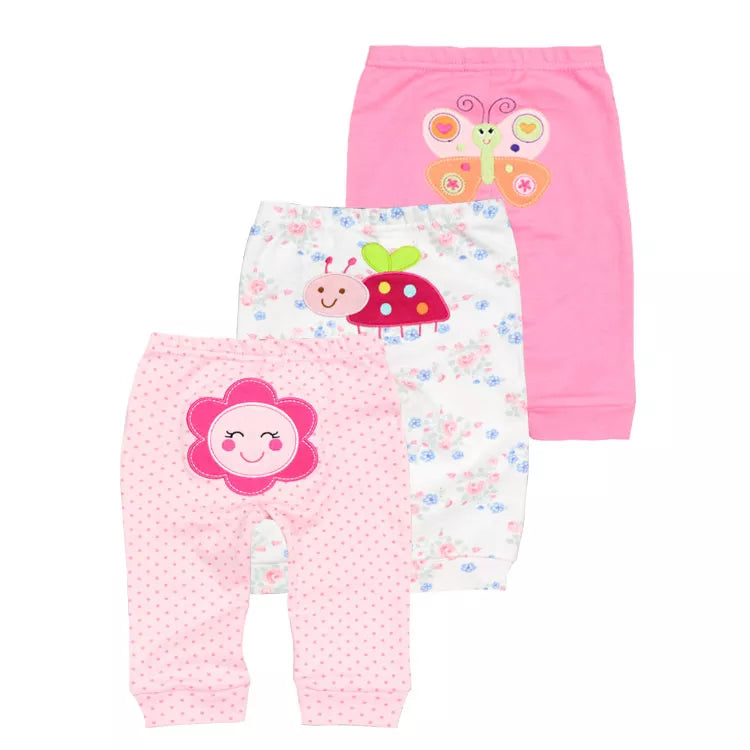 New 3pcs/Lot Cotton Baby Clothes Harem Toddler Pants