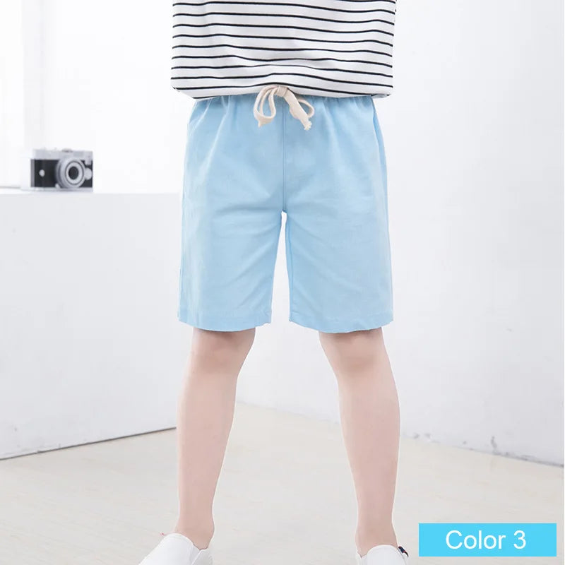 SheeCute  Girls Boys Candy Color Casual Cotton Beach Shorts 3-11y SC1104