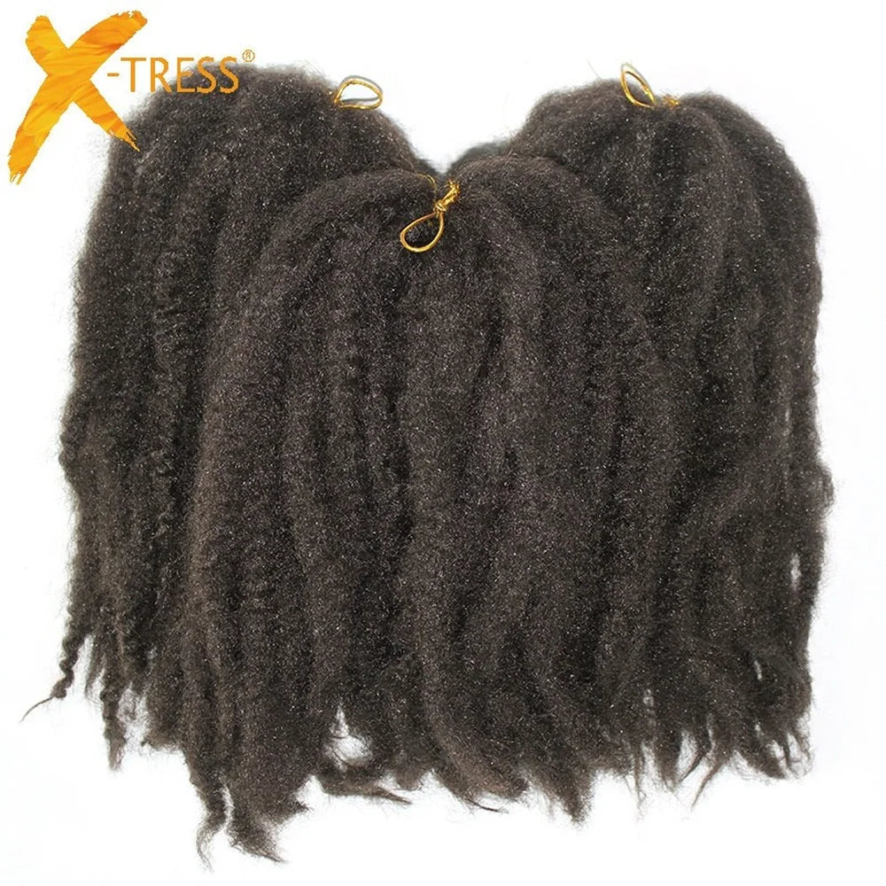 Synthetic Marley Crochet Braids Hair Natural Soft Afro Kinky