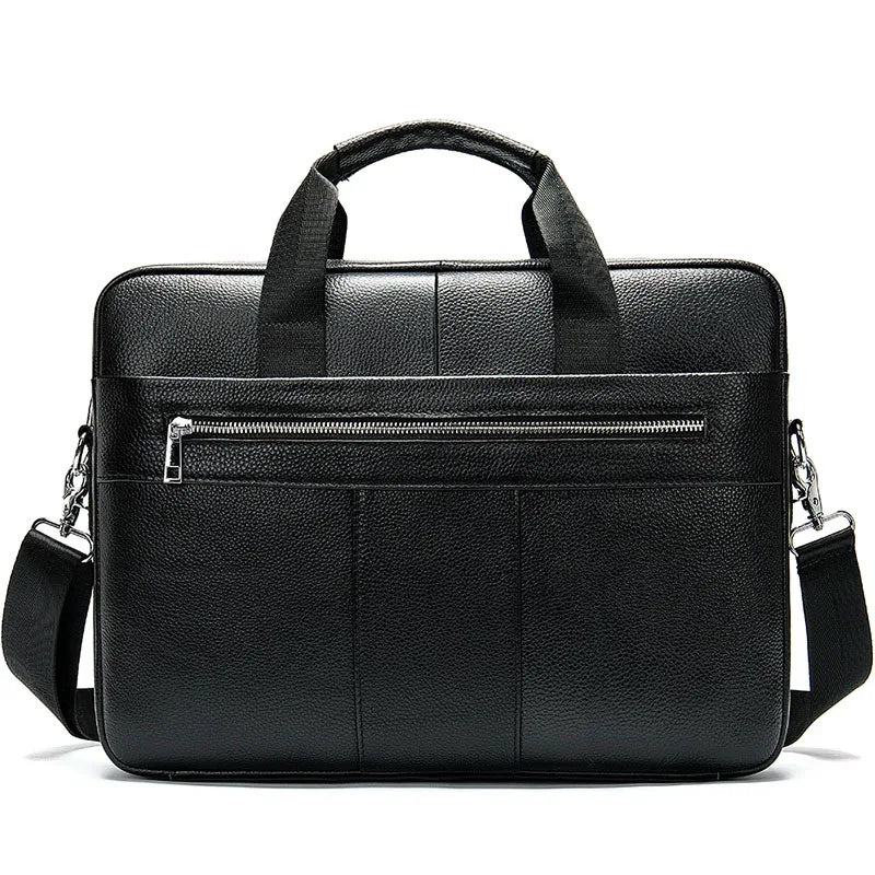 WESTAL Leather Bag Men Laptop Bag Men's Bags Genuine Leather Computer Briefcase