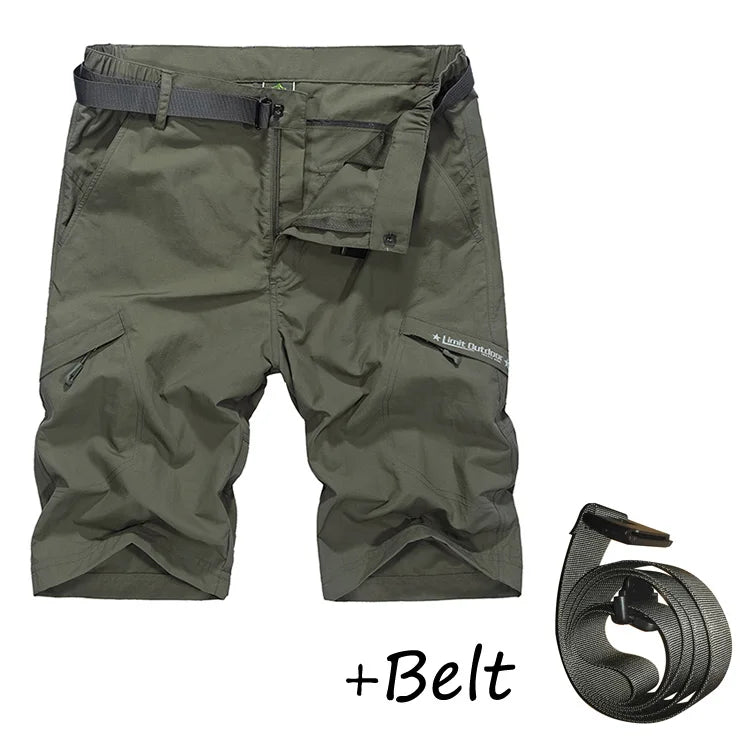 Waterproof Military Shorts Men Thin Material Cargo Short Pants