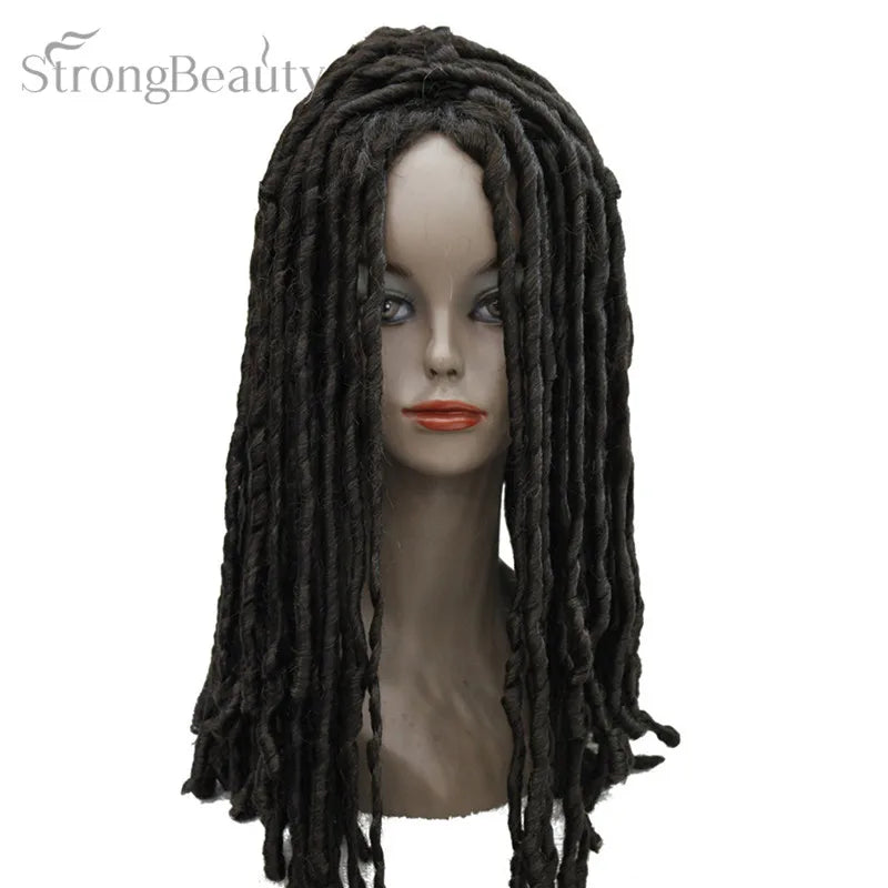 Synthetic Wigs Long Black Brown Gold Curly Rolls Hair Cosplay Costume Party Wig