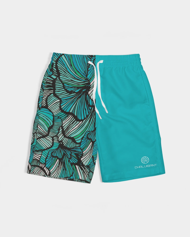 Sea Petal Swirls Kid's Swim Trunk