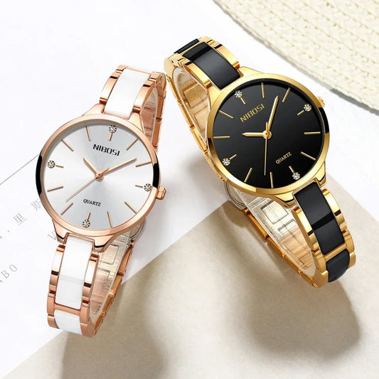 Women Wrist Watch Ceramic Bracelet Watches  Relogio Feminino Montre Femme