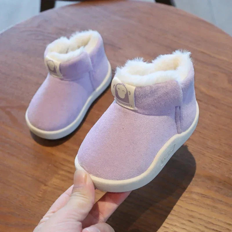 Winter Baby Girls Boys Snow Boots Infant Toddler Shoes Warm Plush Shoes