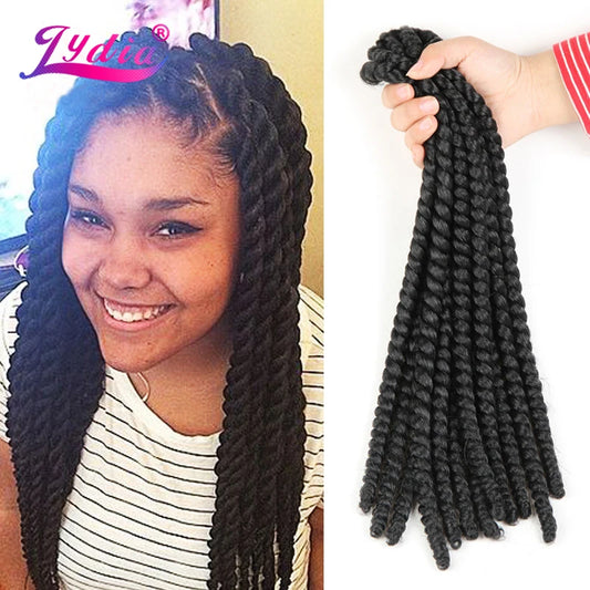 Synthetic Senegalese Twist Braiding Hair Extension 18" 6pcs