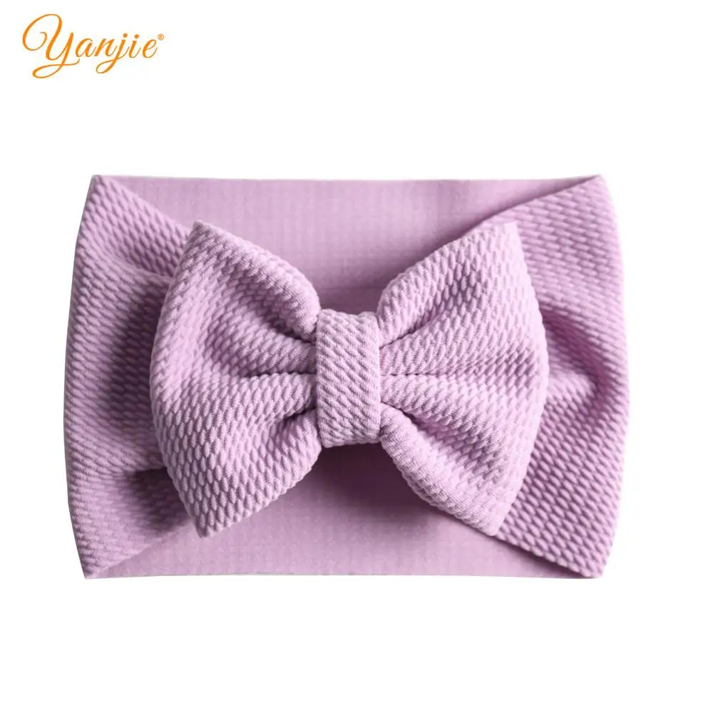 New Turban Fashion 5'' Hair Bows Headband for Kids Headwrap