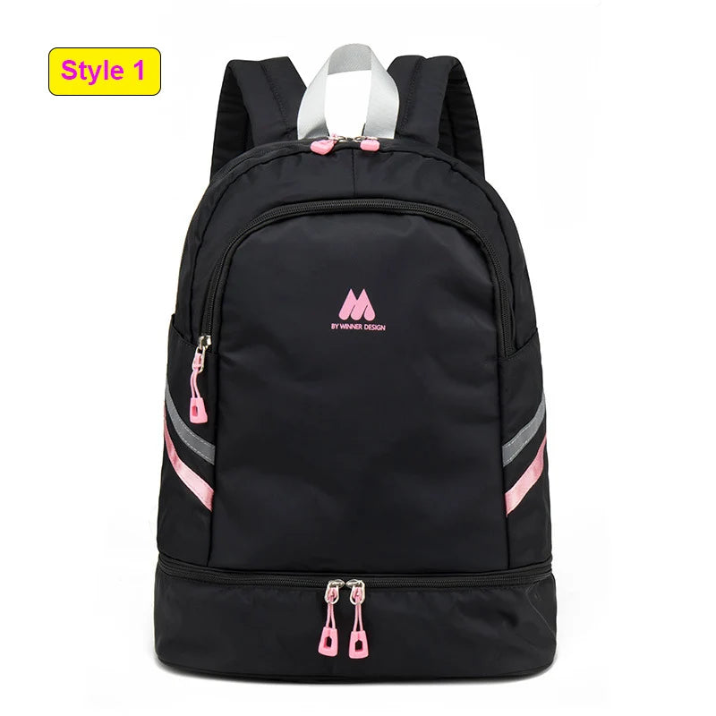 Women Gym Backpack Traveling Bag Fitness Bags for Shoes