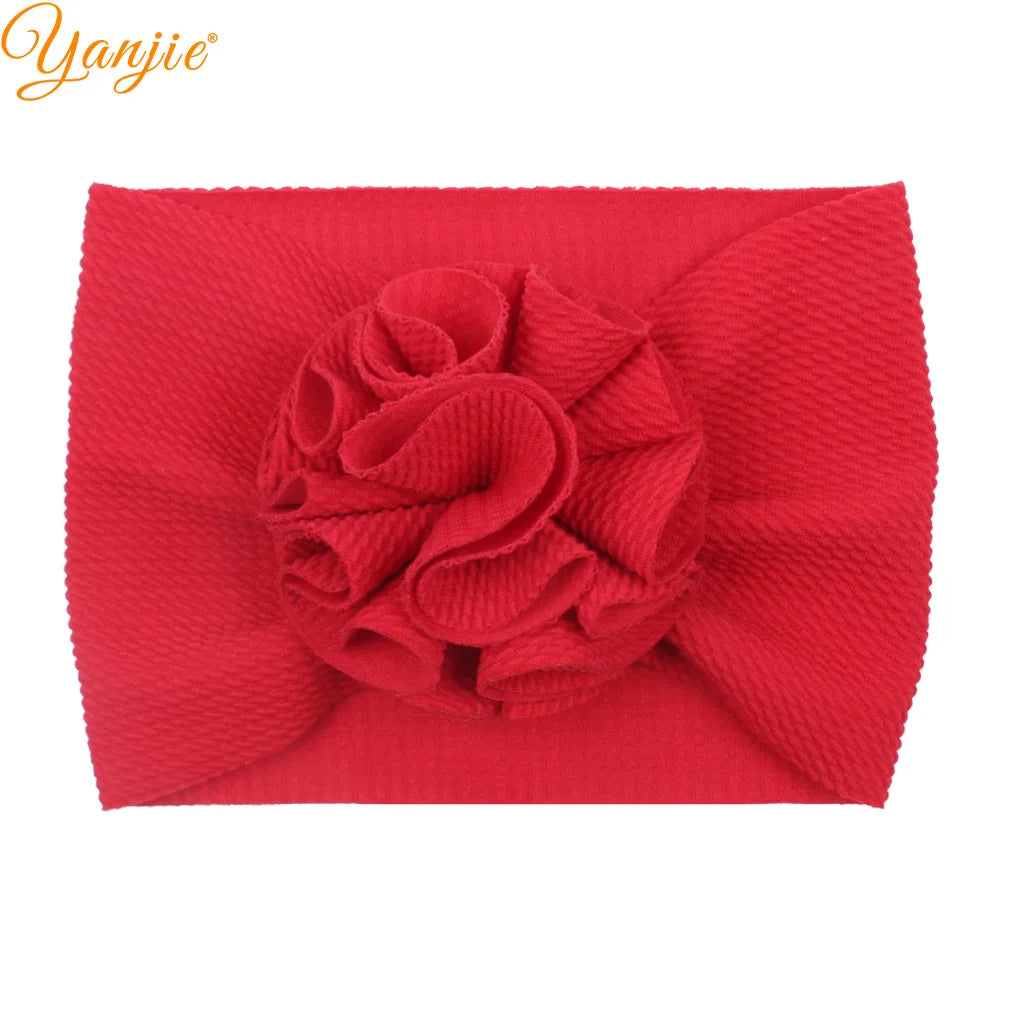 New Turban Fashion 5'' Hair Bows Headband for Kids Headwrap