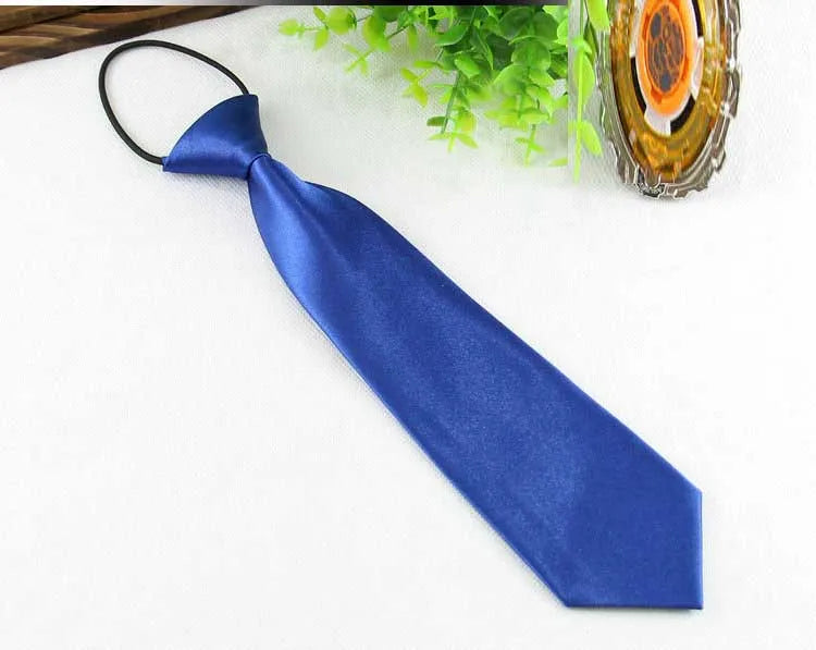 Solid Neck Tie Bow Ties Wear for Children Boys Girls