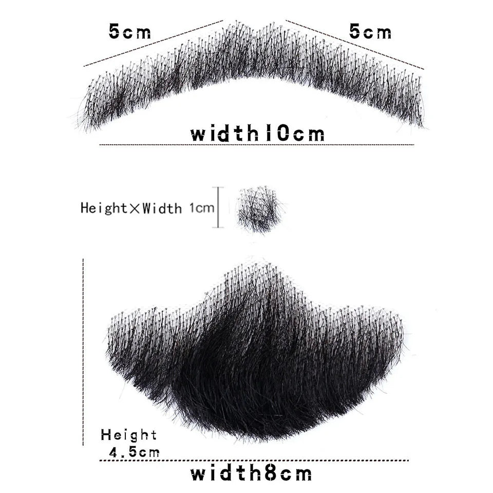 Weave Fake Beard Man Mustache Makeup Makeup Synthetic