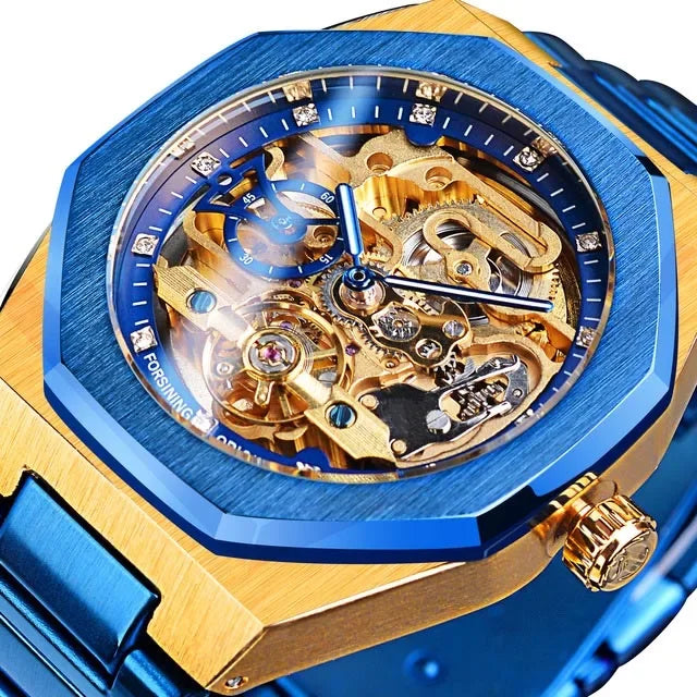 Waterproof Skeleton Mechanical Watch