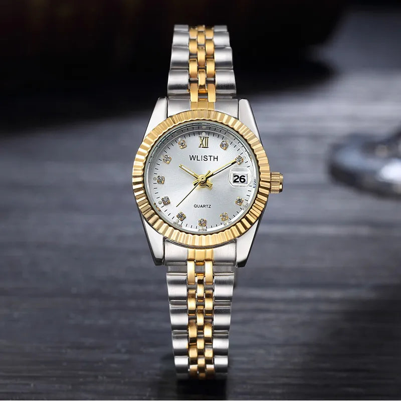 Reloj Hombre  Men Women  Diamond Clock Automatic Date Saat watches