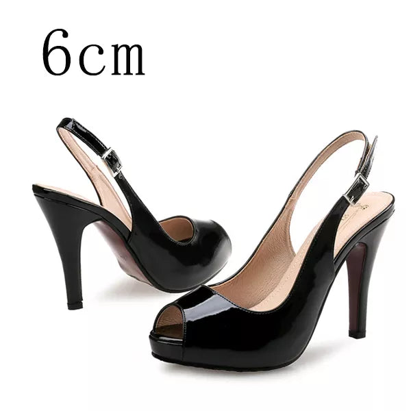 Women High Heels Party Platform Shoes Fish Mouth Spring Pumps Shoes