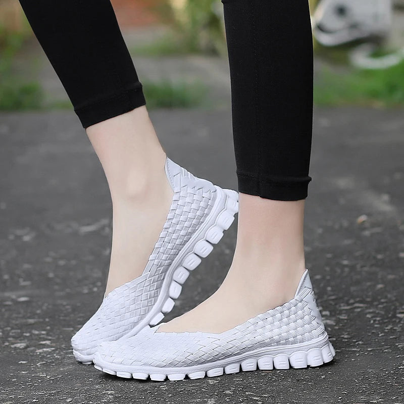 Women Shoes Summer Casual Flats Breathable Female Sneakers