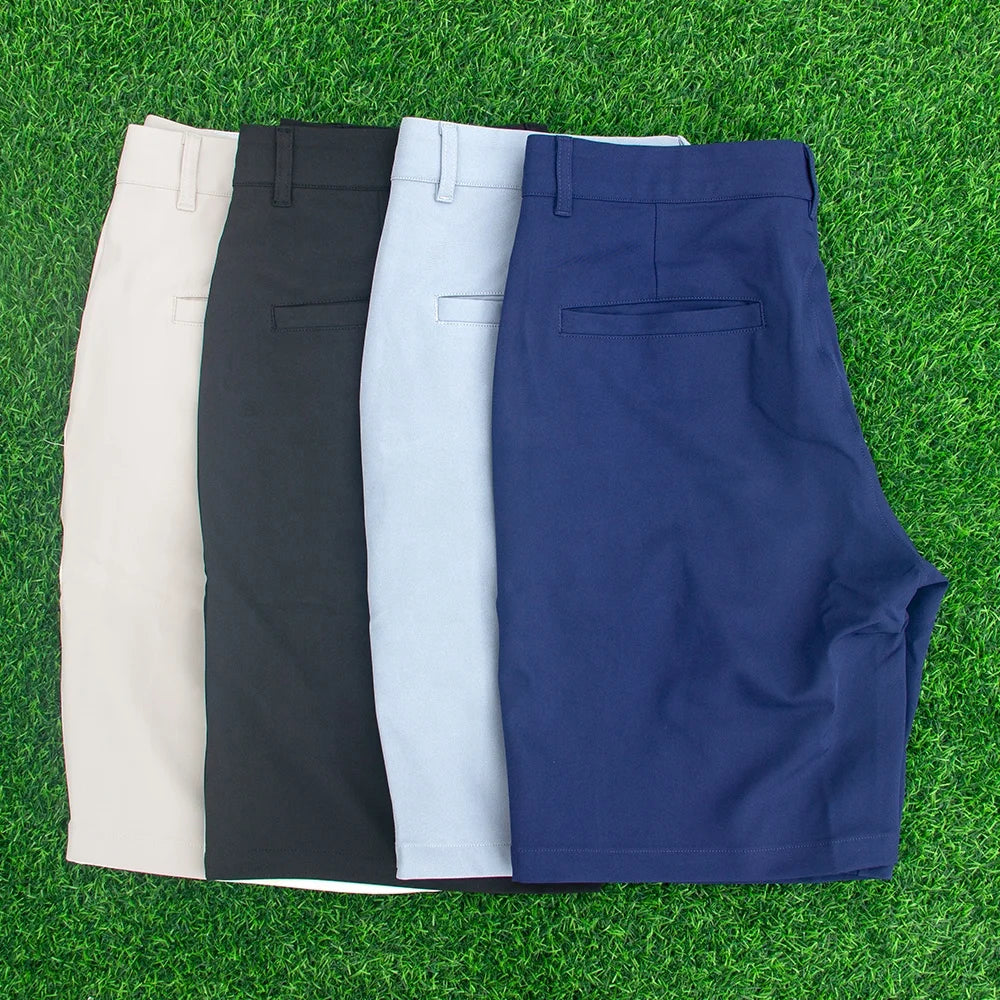 Men's Casual Comfortable Polyester Spandex Stretch Blank Sport Golf Shorts