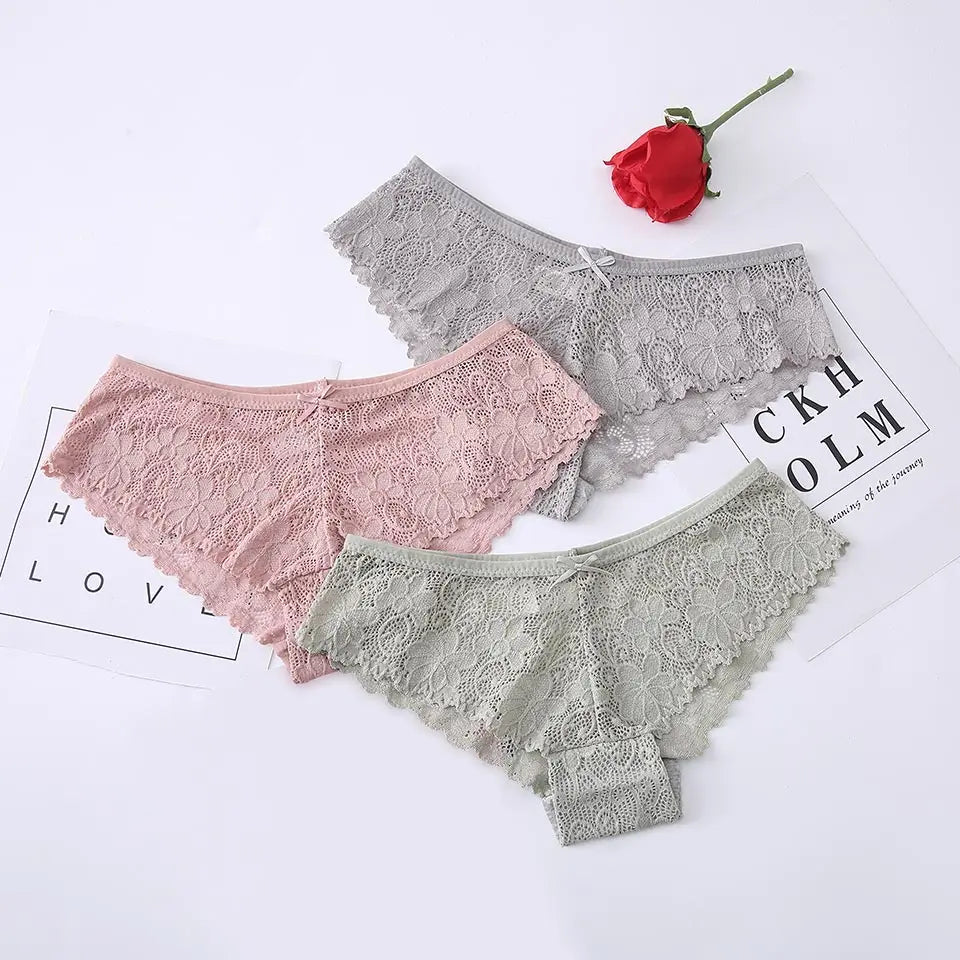 Sexy Lace Panties for Women Underwear Briefs Cotton Underwear