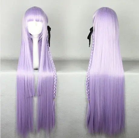 Purple Cosplay Wig Long Straight Synthetic Hair Wigs