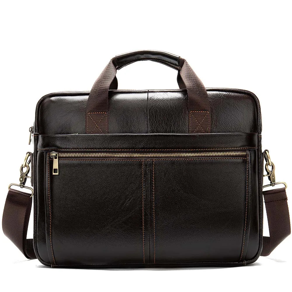 WESTAL Men's Briefcase Men's Bag Genuine Leather Laptop Bag