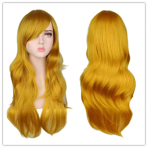 Women Long Wavy Wig Synthetic Hair Wigs