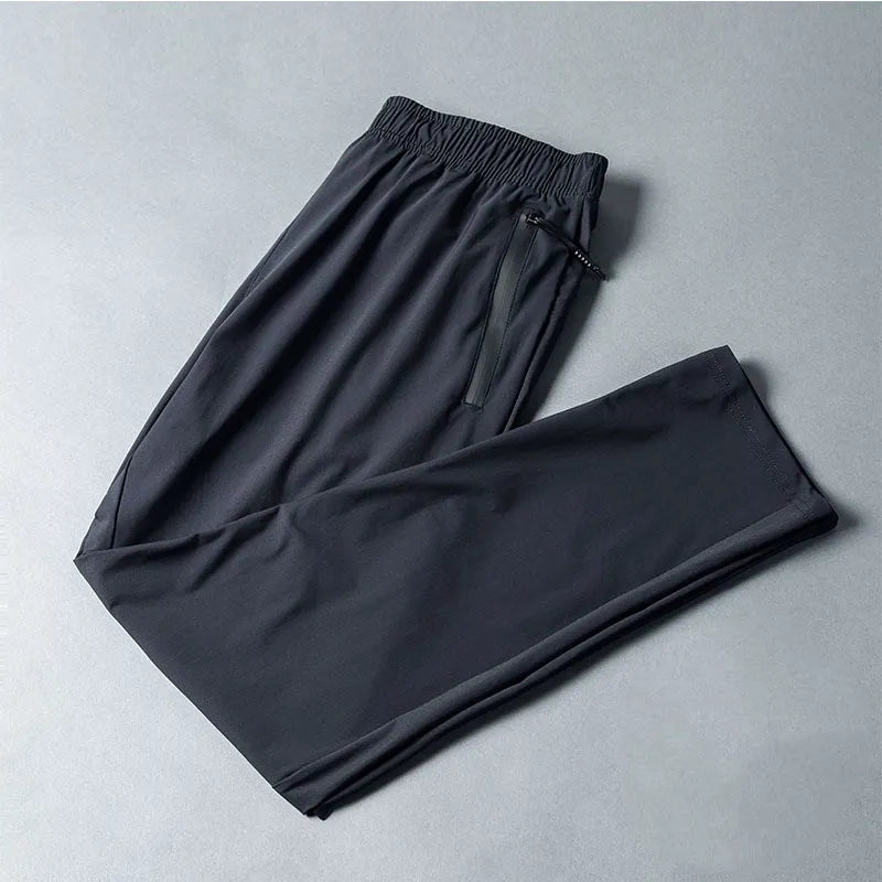 Trousers Casual Jogging Sports Pants Breathable Elastic Waistband