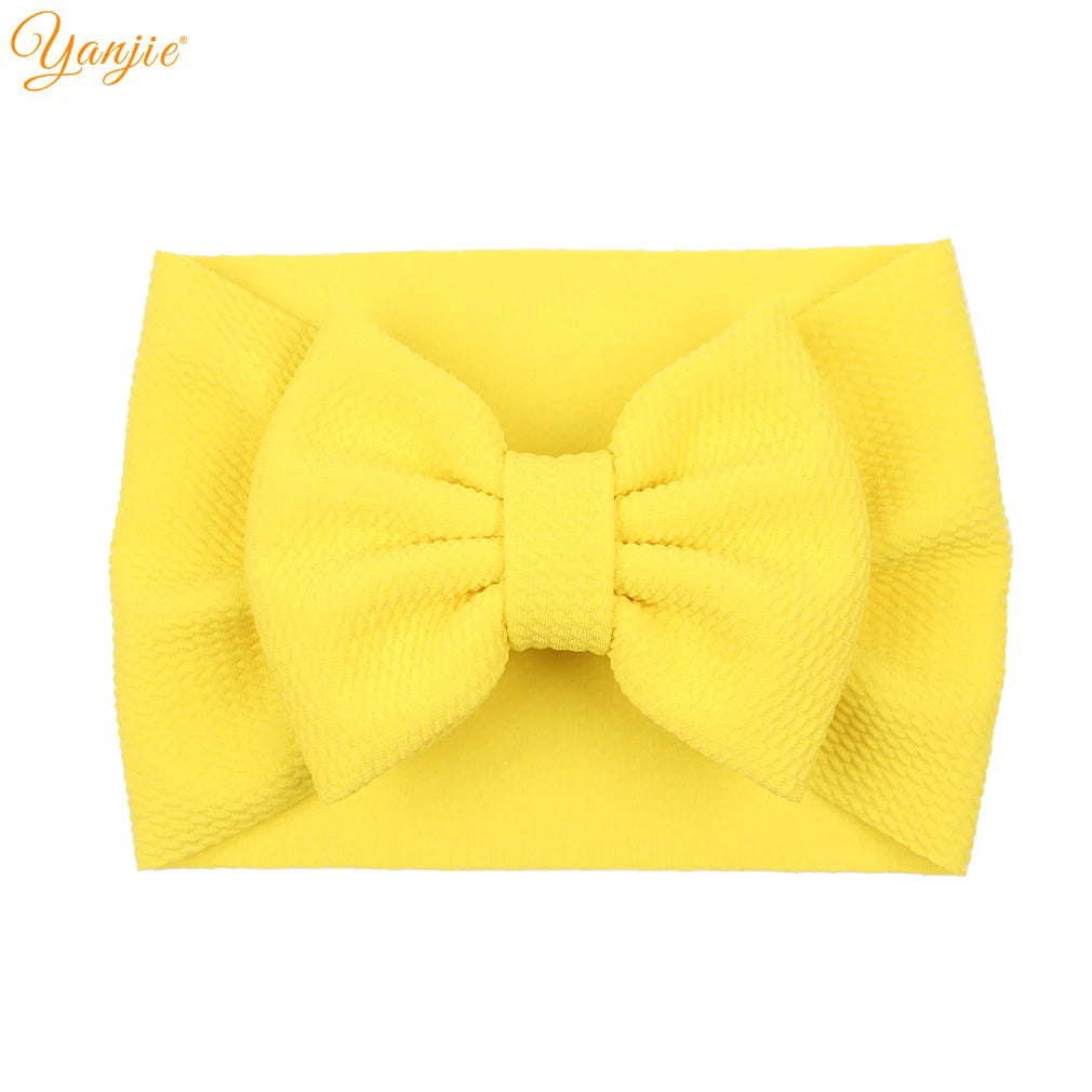 New Turban Fashion 5'' Hair Bows Headband for Kids Headwrap