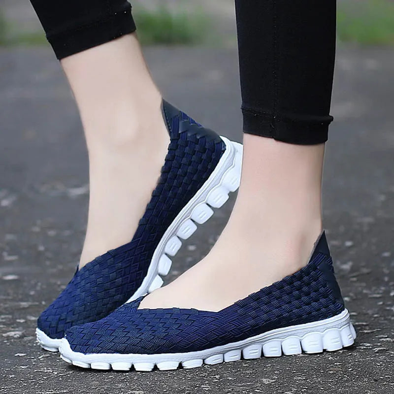 Women Shoes Summer Casual Flats Breathable Female Sneakers