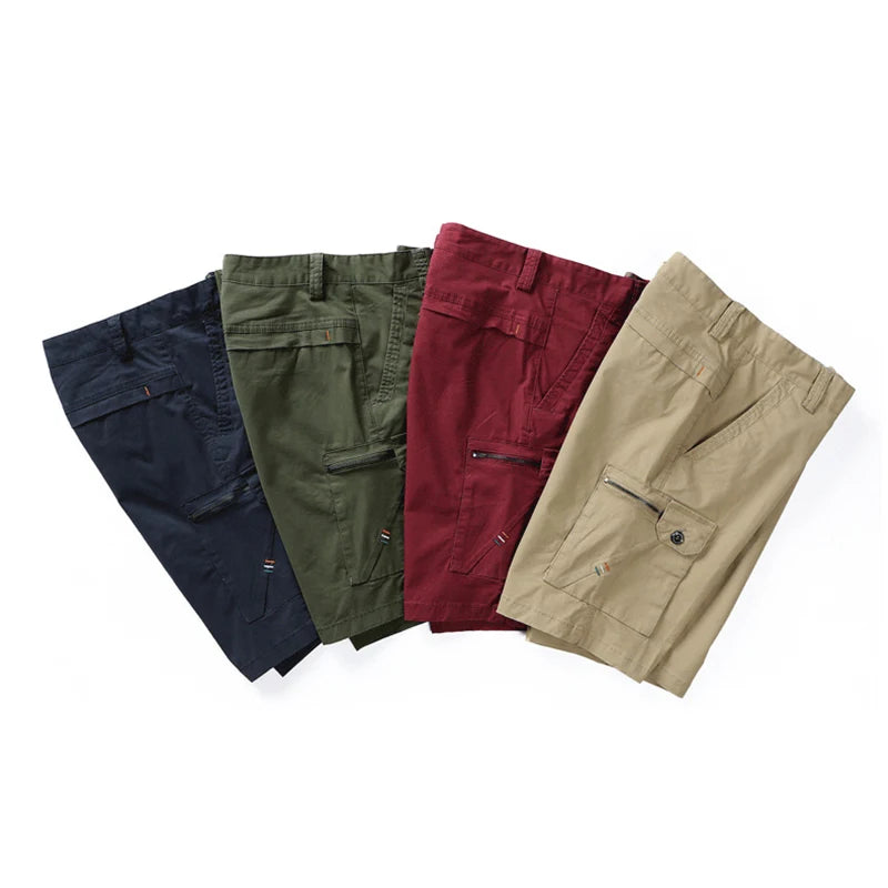 Plus Size Men's Clothing Cargo Shorts With Side Pockets