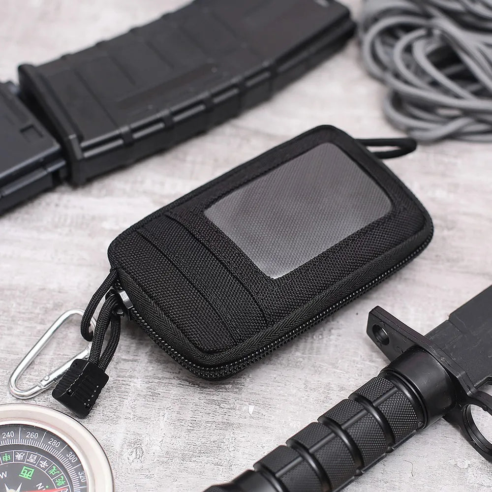 Tactical Card Bag Wallet EDC Molle Pouch Waterproof Key Holder Waist Bag