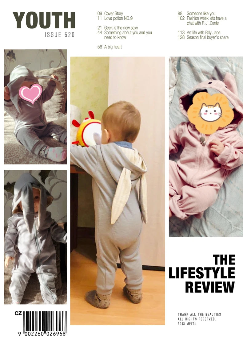 Tops Spring Autumn Clothes for Newborn Mother Baby Jumpsuit