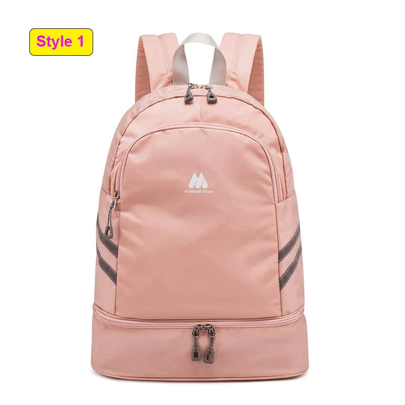 Women Gym Backpack Traveling Bag Fitness Bags for Shoes