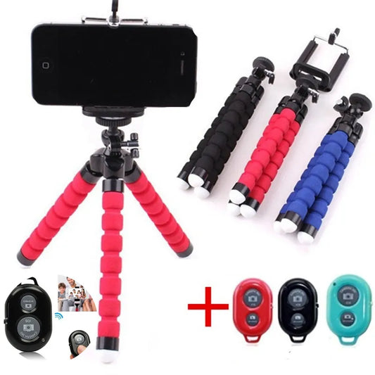 Mobile Phone Holder Flexible Octopus Tripod Bracket for Mobile Phone Camera