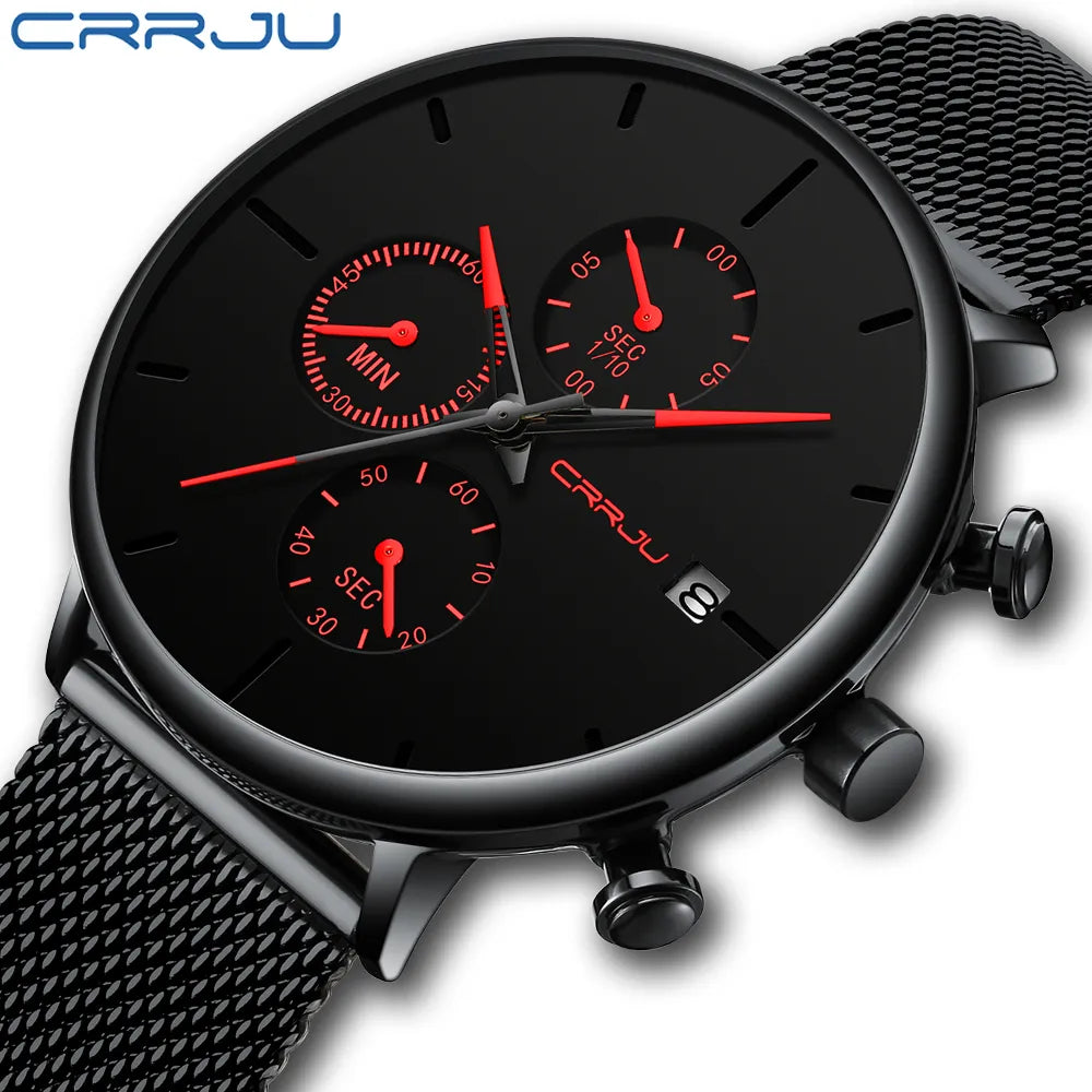 Mens Watches Luxury Sport Wrist Watch Unique Design Stainless Steel watch