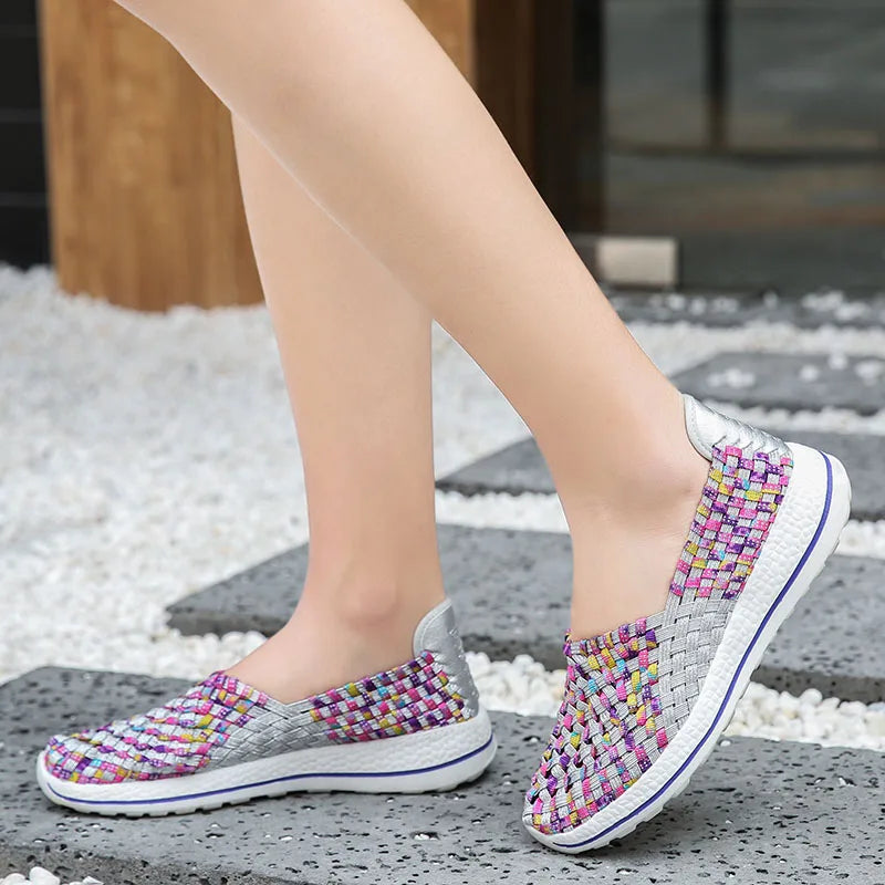 Women Shoes Flats Summer Breathable Sneakers Casual Loafers