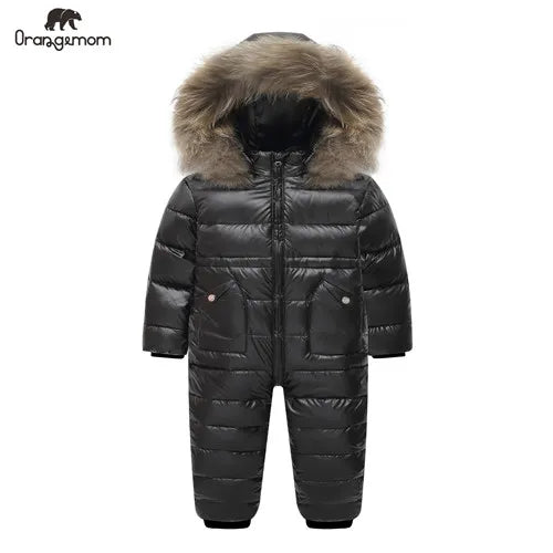 Russian Winter Children's Clothing Down Jacket Boys Outerwear