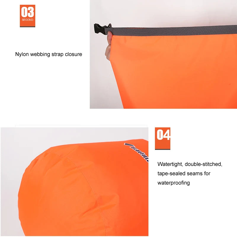 Waterproof Dry Bag Pack Sack Swimming Rafting Boating Water Resistance