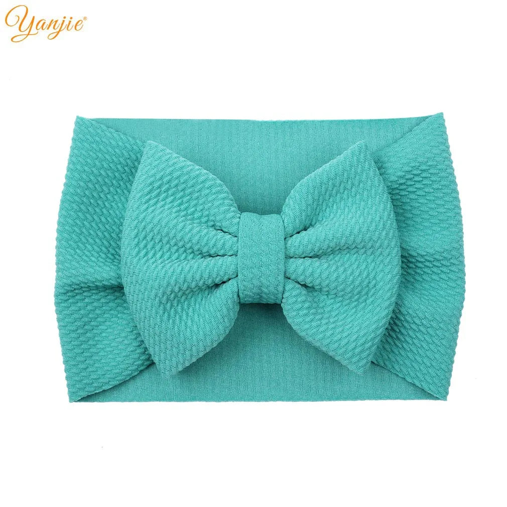 New Turban Fashion 5'' Hair Bows Headband for Kids Headwrap