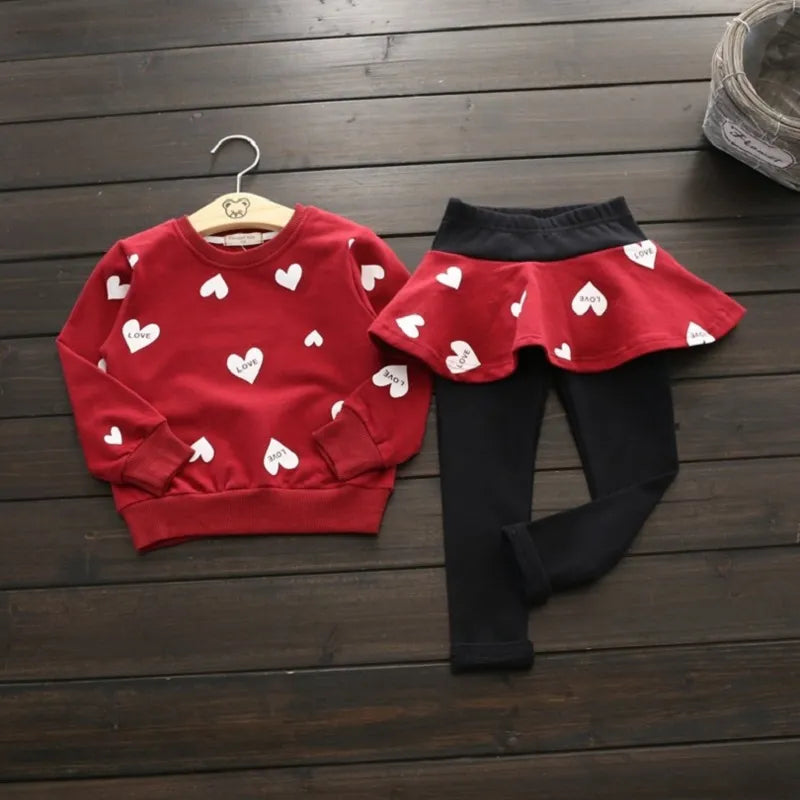 Toddler Girls Clothes Kids Autumn Winter T Shirt Pants Christmas Clothes