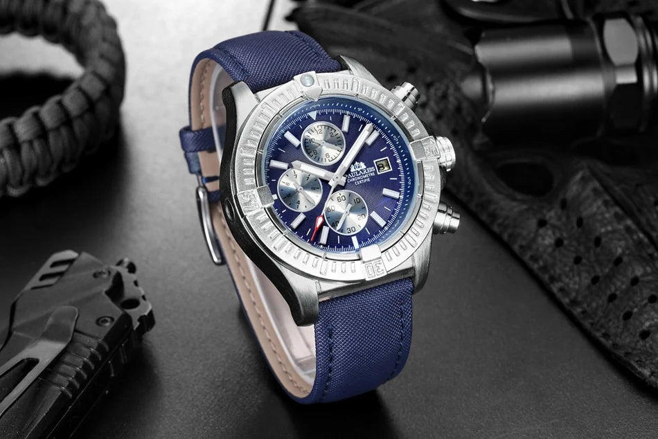 Waterproof Mechanical Wristwatches Sports Chronograph Men Automatic Watch