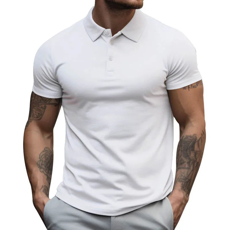 Polo Shirt Men's Short Sleeved New Trend T-Shirt Men's Summer Thin Style Trendy