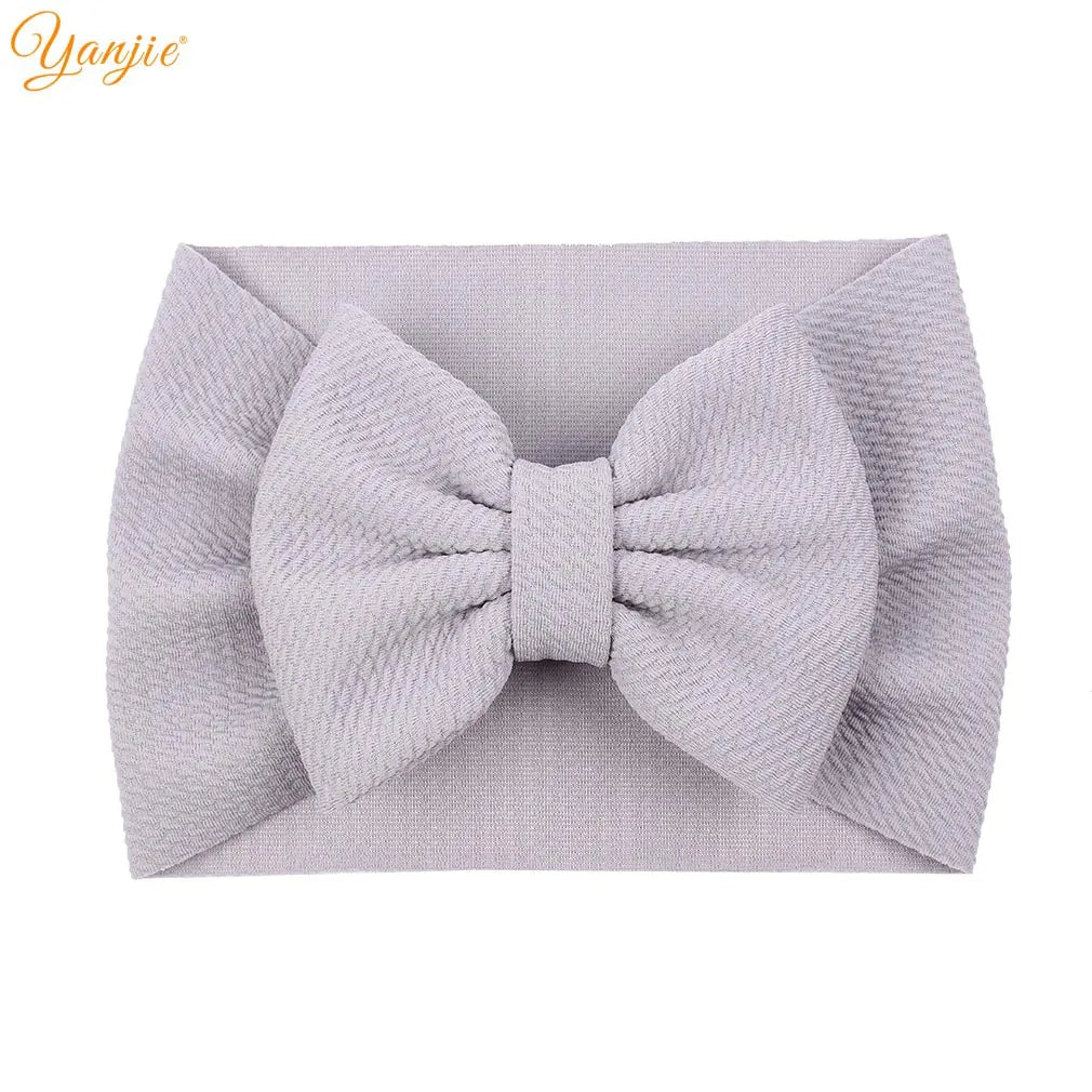 New Turban Fashion 5'' Hair Bows Headband for Kids Headwrap